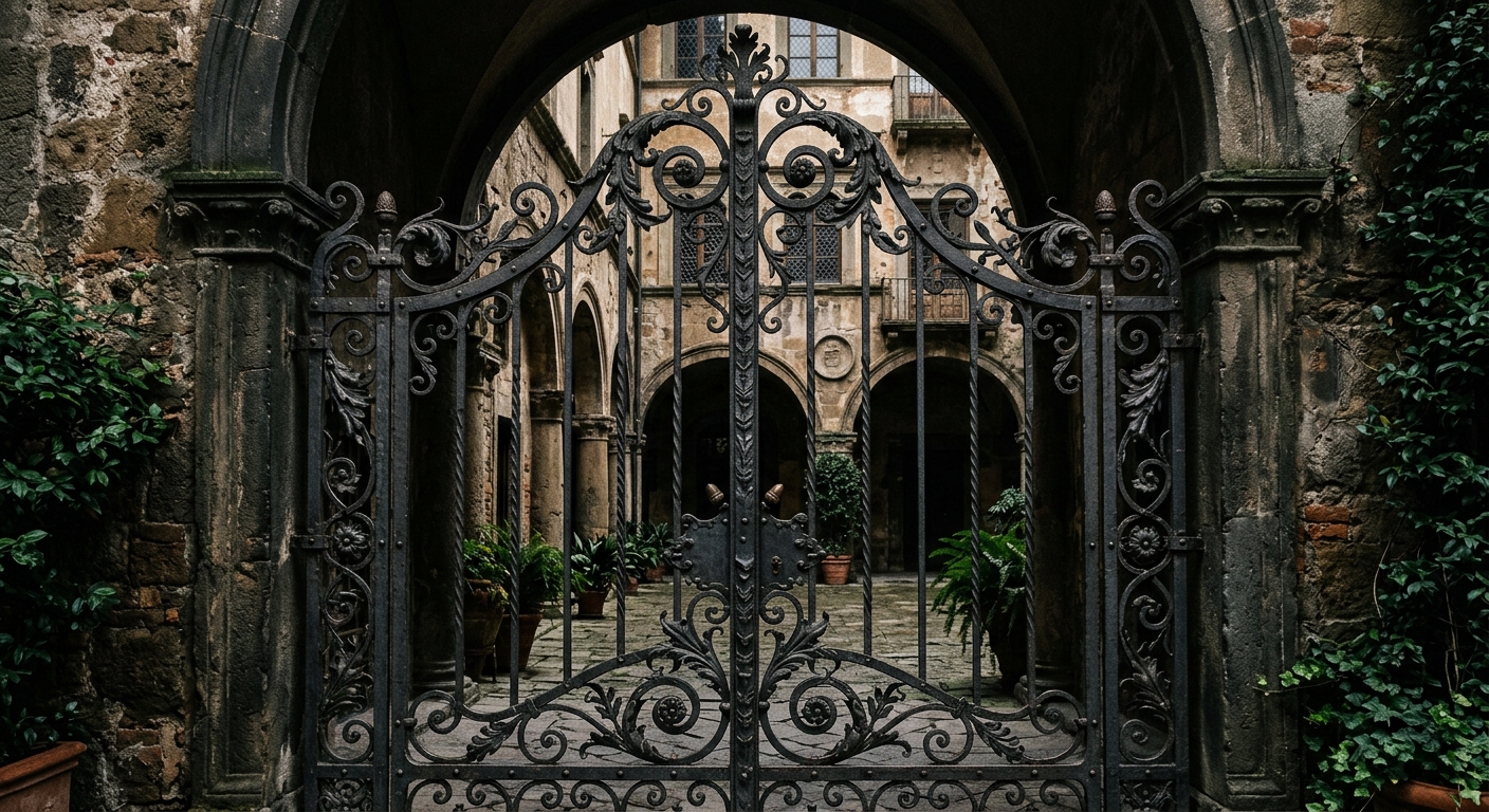 Cancello forgiato per Villa Gonzaga